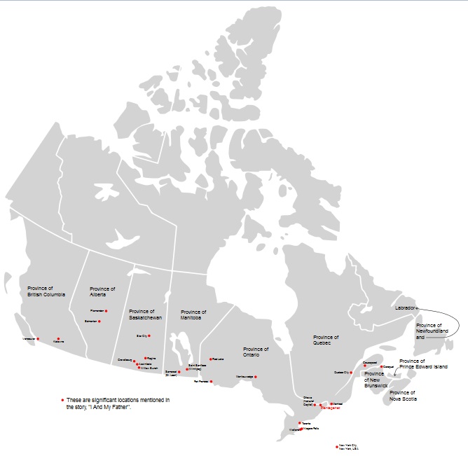 Yo Y Mi Padre: Mapa de Canada